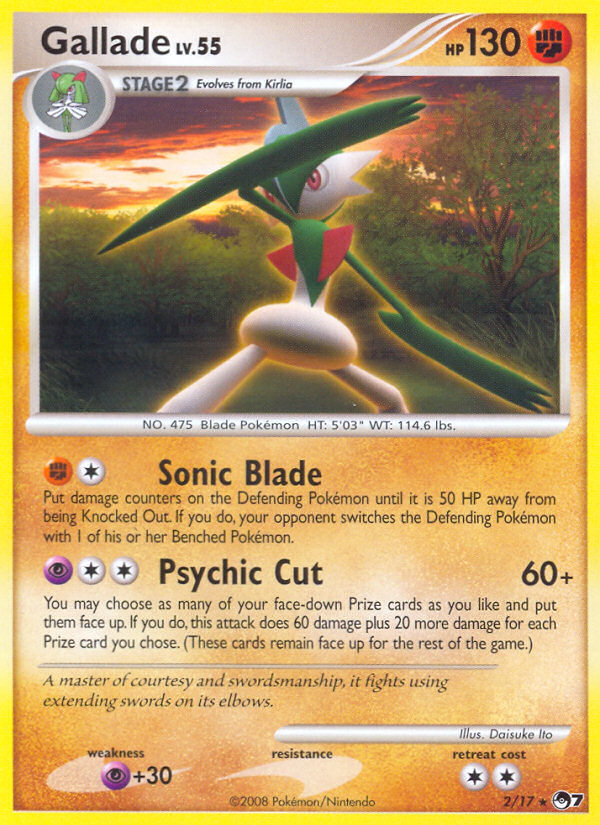 Gallade (2/17) [POP Series 7] | Good Games Morley