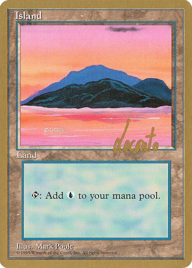 Island (ml369) (Michael Loconto) [Pro Tour Collector Set] | Good Games Morley
