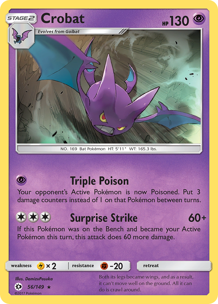 Crobat (56/149) [Sun & Moon: Base Set] | Good Games Morley