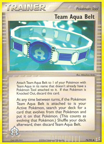 Team Aqua Belt (76/95) [EX: Team Magma vs Team Aqua] | Good Games Morley