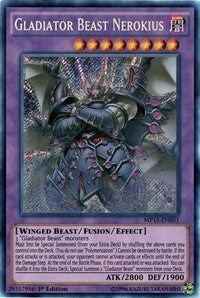 Gladiator Beast Nerokius [MP15-EN051] Secret Rare | Good Games Morley