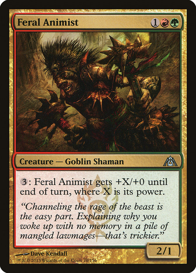 Feral Animist [Dragon's Maze] | Good Games Morley