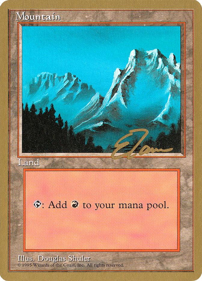 Mountain (et374) (Eric Tam) [Pro Tour Collector Set] | Good Games Morley