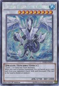 Trishula, Dragon of the Ice Barrier [HSRD-EN052] Secret Rare | Good Games Morley