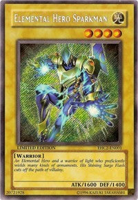 Elemental HERO Sparkman [EHC2-EN001] Secret Rare | Good Games Morley