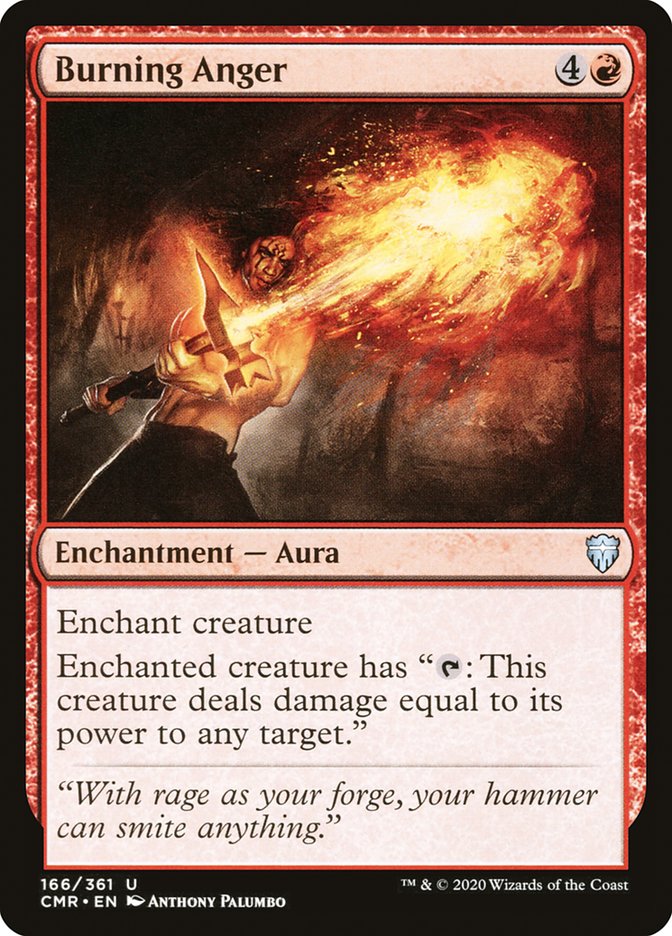 Burning Anger [Commander Legends] | Good Games Morley