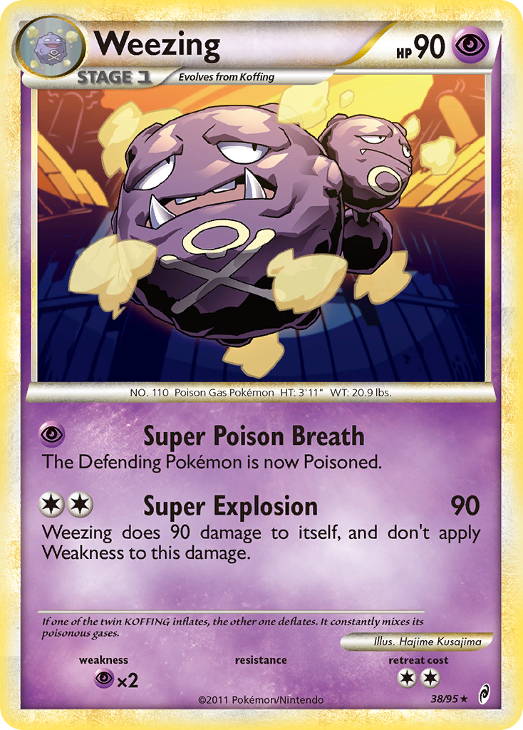 Weezing (38/95) [HeartGold & SoulSilver: Call of Legends] | Good Games Morley