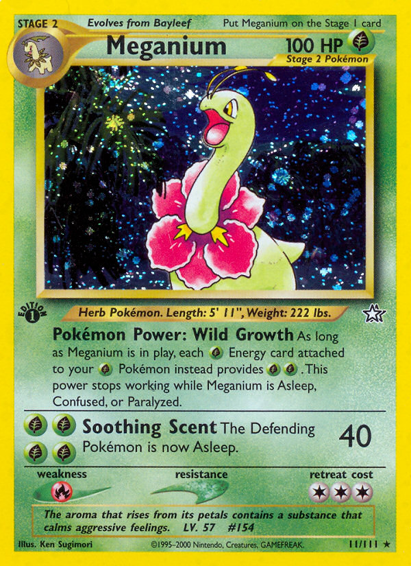 Meganium (11/111) [Neo Genesis 1st Edition] | Good Games Morley