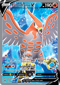 Talonflame V (168/185) [Sword & Shield: Vivid Voltage] | Good Games Morley