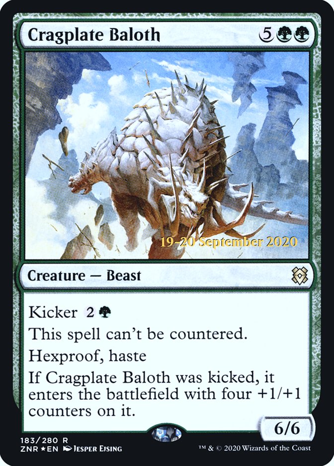Cragplate Baloth [Zendikar Rising Prerelease Promos] | Good Games Morley