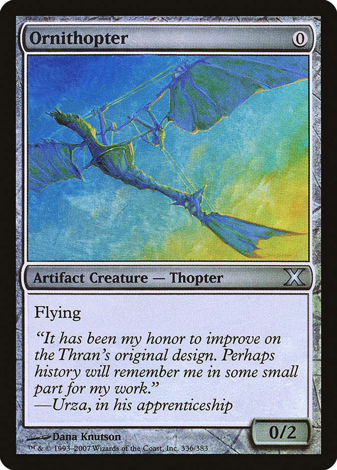 Ornithopter (Premium Foil) [Tenth Edition] | Good Games Morley