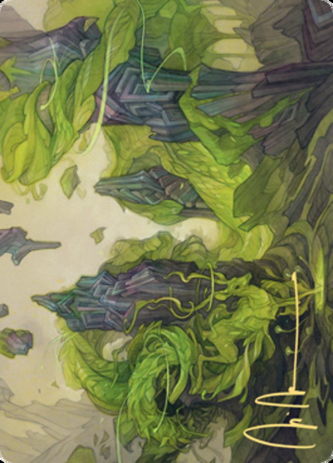 Reclaim the Wastes Art Card (Gold-Stamped Signature) [Zendikar Rising Art Series] | Good Games Morley