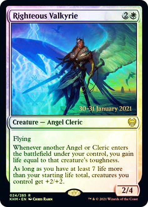 Righteous Valkyrie [Kaldheim Prerelease Promos] | Good Games Morley