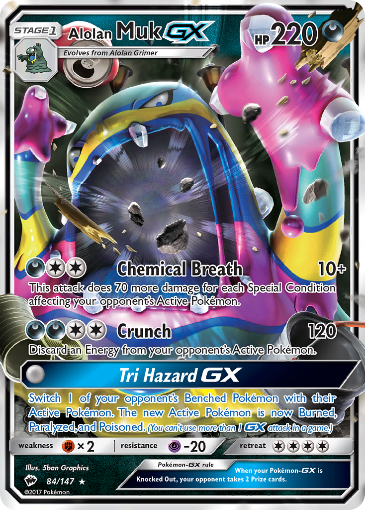 Alolan Muk GX (84/147) [Sun & Moon: Burning Shadows] | Good Games Morley