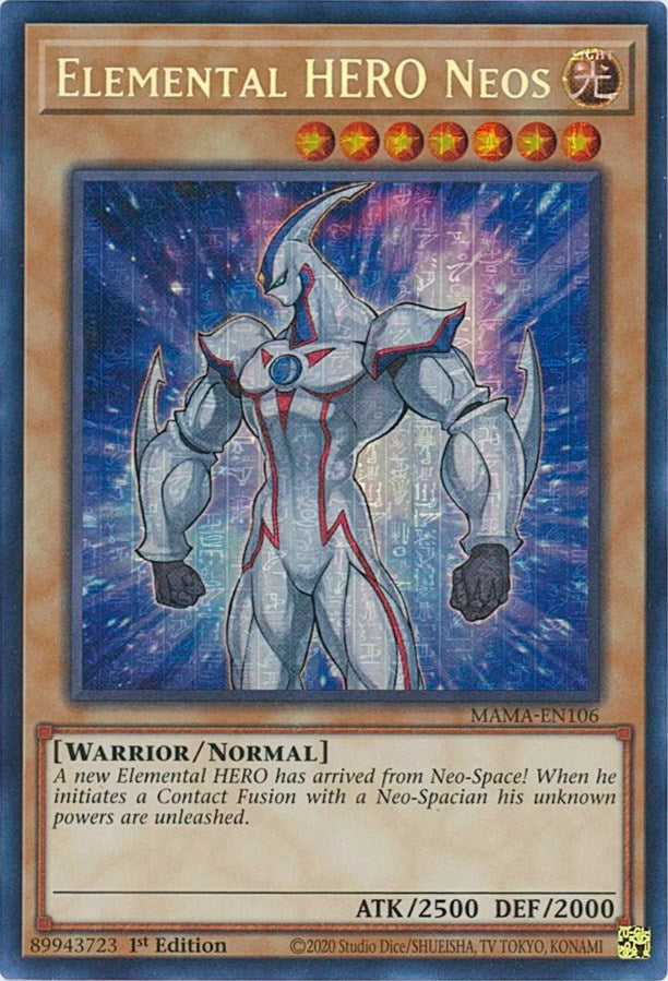 Elemental HERO Neos [MAMA-EN106] Secret Pharaoh's Rare | Good Games Morley