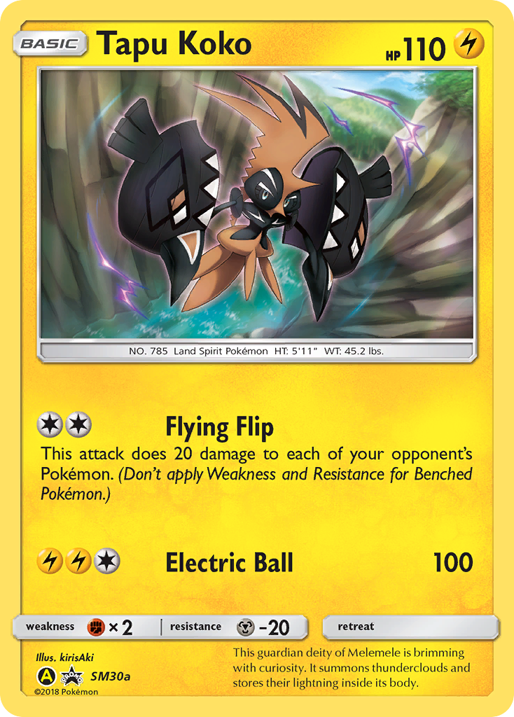 Tapu Koko (SM30a) [Sun & Moon: Black Star Promos] | Good Games Morley