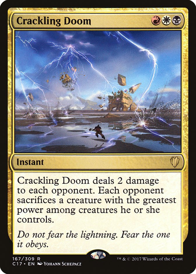 Crackling Doom [Commander 2017] | Good Games Morley