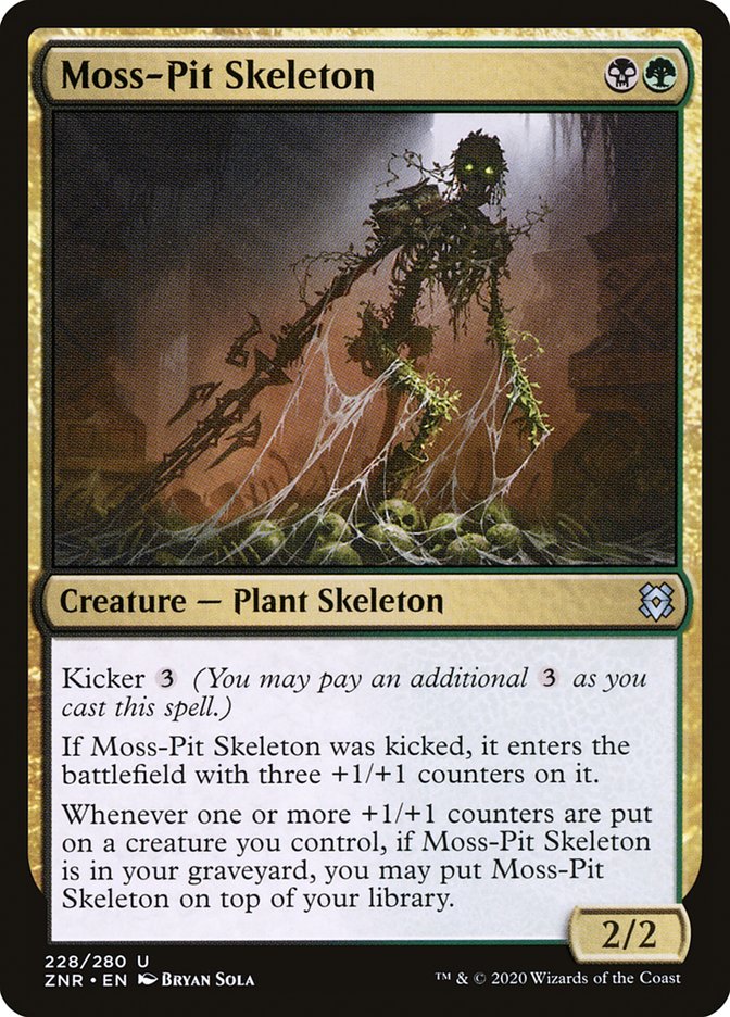 Moss-Pit Skeleton [Zendikar Rising] | Good Games Morley