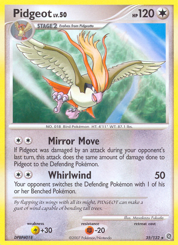 Pidgeot (35/132) [Diamond & Pearl: Secret Wonders] | Good Games Morley