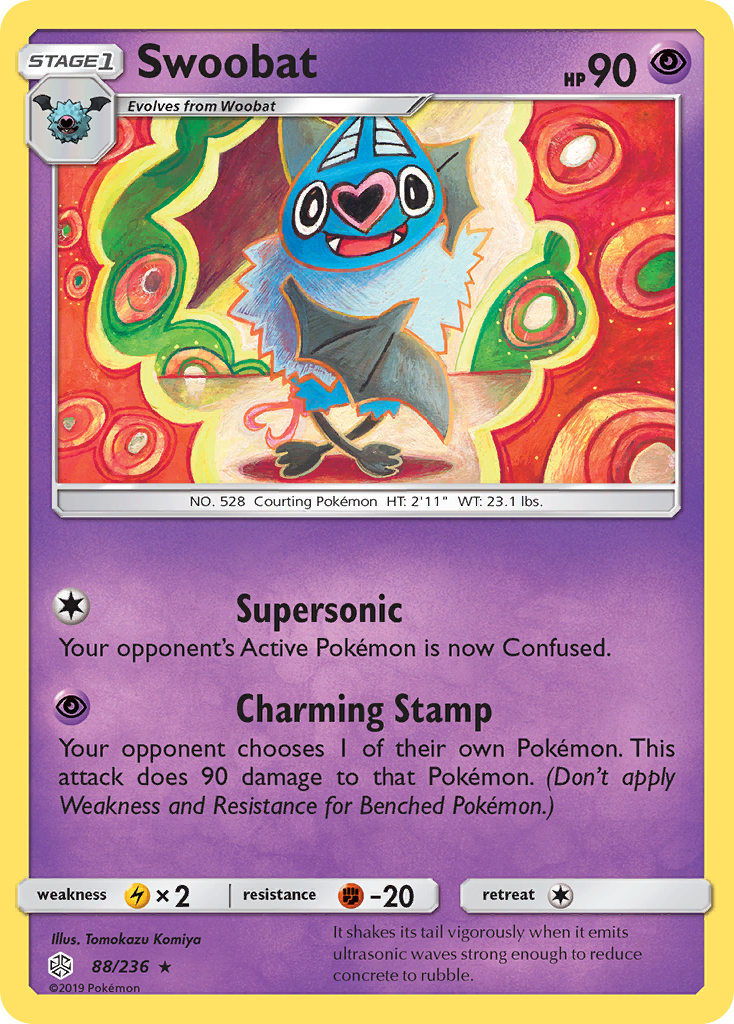 Swoobat (88/236) [Sun & Moon: Cosmic Eclipse] | Good Games Morley
