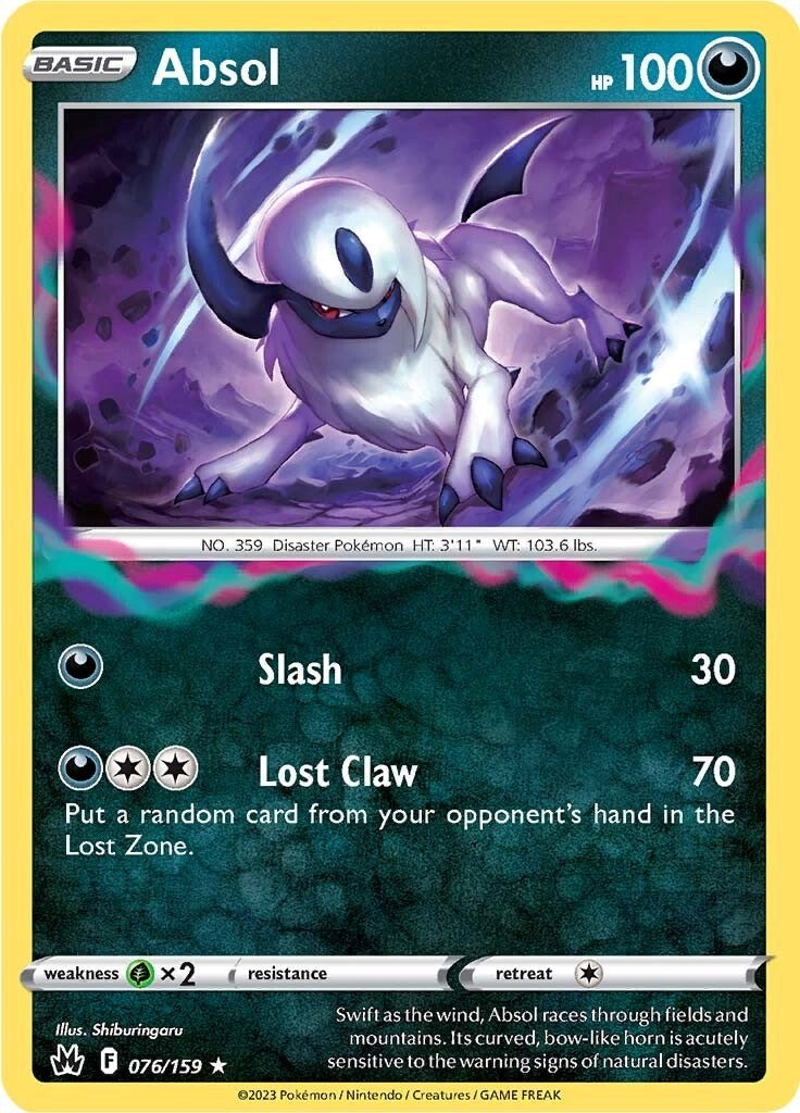 Absol (076/159) [Sword & Shield: Crown Zenith] | Good Games Morley