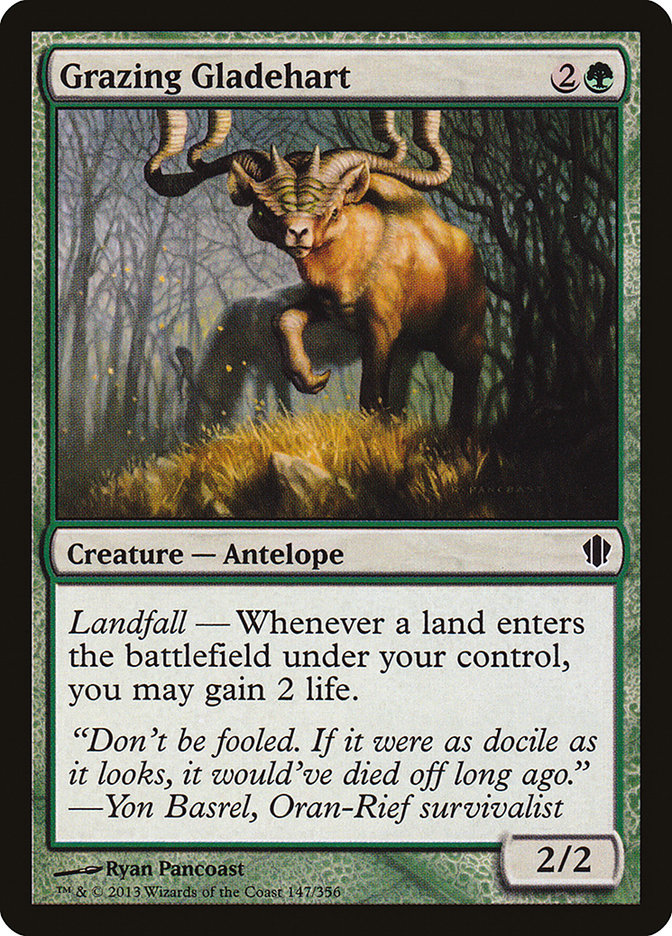 Grazing Gladehart [Commander 2013] | Good Games Morley