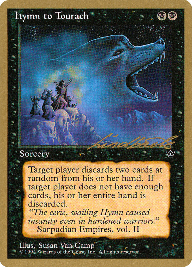 Hymn to Tourach (Wolf) (Leon Lindback) [Pro Tour Collector Set] | Good Games Morley