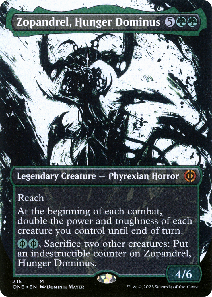 Zopandrel, Hunger Dominus (Borderless Ichor) [Phyrexia: All Will Be One] | Good Games Morley