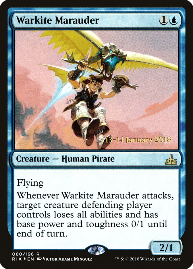 Warkite Marauder [Rivals of Ixalan Prerelease Promos] | Good Games Morley