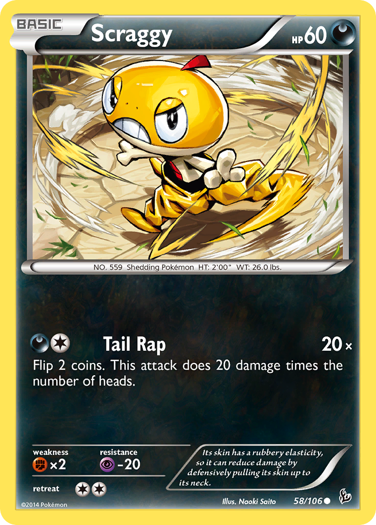 Scraggy (58/106) [XY: Flashfire] | Good Games Morley