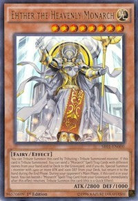 Ehther the Heavenly Monarch [SR01-EN000] Ultra Rare | Good Games Morley