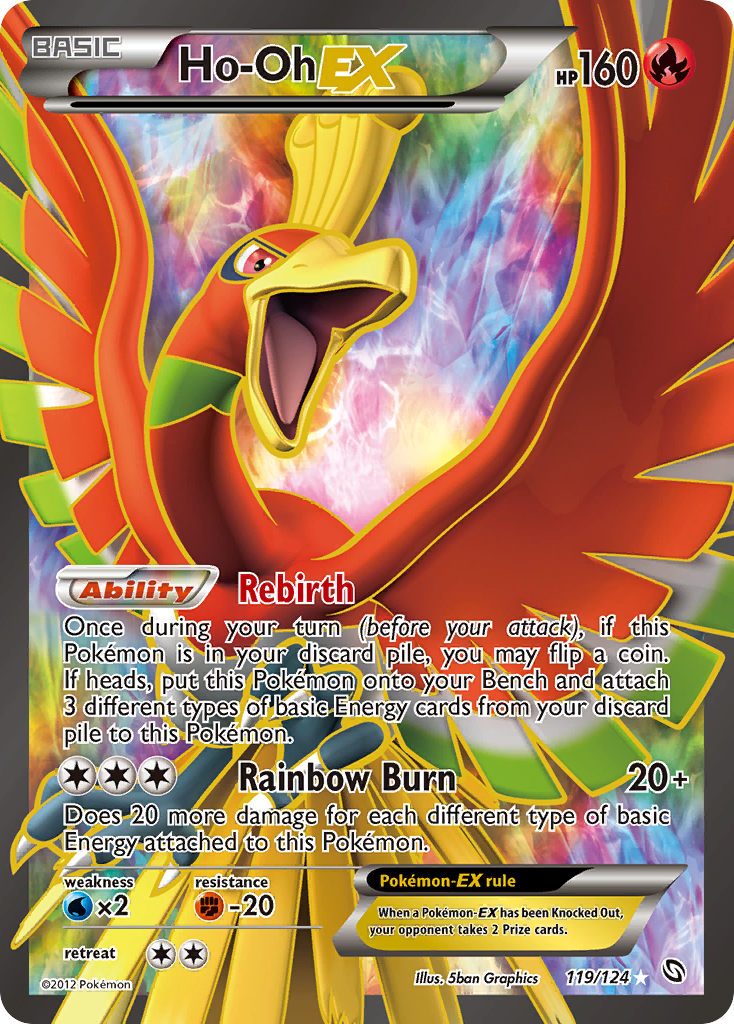 Ho-Oh EX (119/124) [Black & White: Dragons Exalted] | Good Games Morley