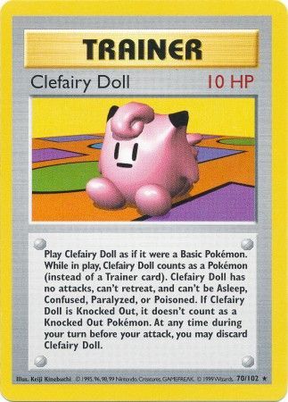 Clefairy Doll (70/102) [Base Set Shadowless Unlimited] | Good Games Morley