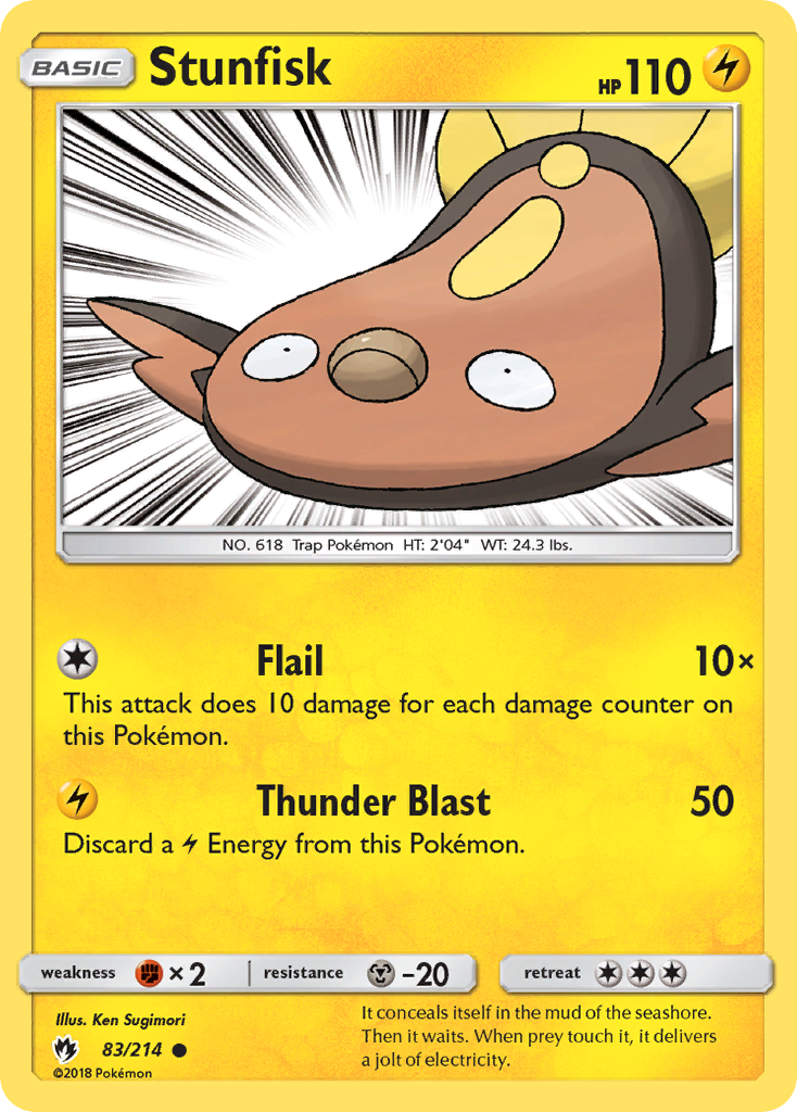 Stunfisk (83/214) [Sun & Moon: Lost Thunder] | Good Games Morley