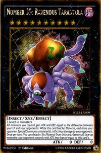 Number 35: Ravenous Tarantula [PGL3-EN009] Gold Secret Rare | Good Games Morley