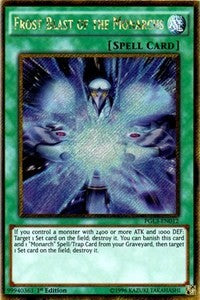 Frost Blast of the Monarchs [PGL3-EN012] Gold Secret Rare | Good Games Morley