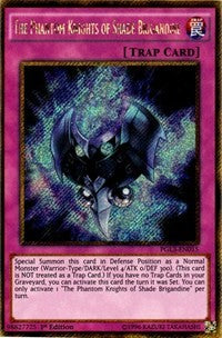 The Phantom Knights of Shade Brigandine [PGL3-EN015] Gold Secret Rare | Good Games Morley