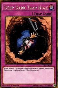 Deep Dark Trap Hole [PGL3-EN037] Gold Secret Rare | Good Games Morley
