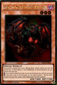 Graff, Malebranche of the Burning Abyss [PGL3-EN044] Gold Rare | Good Games Morley