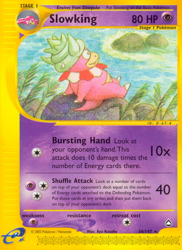 Slowking (34/147) [Aquapolis] | Good Games Morley