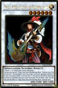 Virgil, Rock Star of the Burning Abyss [PGL3-EN061] Gold Rare | Good Games Morley