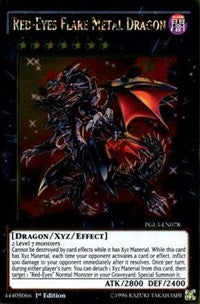 Red-Eyes Flare Metal Dragon [PGL3-EN078] Gold Rare | Good Games Morley