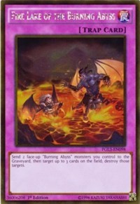 Fire Lake of the Burning Abyss [PGL3-EN098] Gold Rare | Good Games Morley