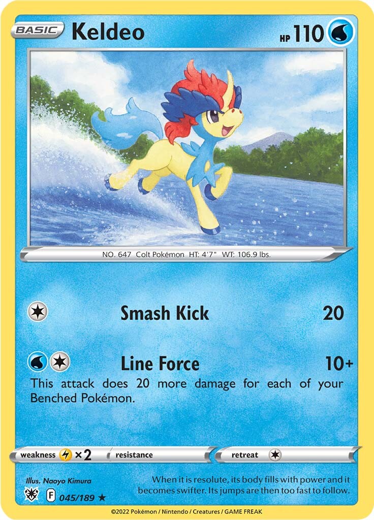 Keldeo (045/189) [Sword & Shield: Astral Radiance] | Good Games Morley