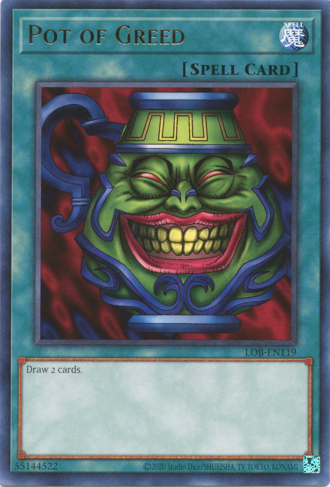 Pot of Greed (25th Anniversary) [LOB-EN119] Rare | Good Games Morley