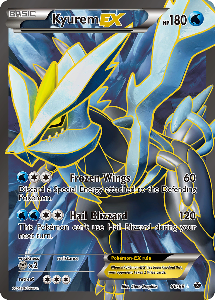 Kyurem EX (96/99) [Black & White: Next Destinies] | Good Games Morley