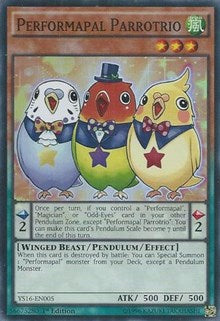 Performapal Parrotrio [YS16-EN005] Super Rare | Good Games Morley