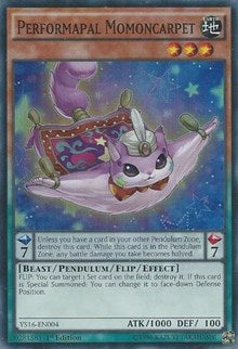 Performapal Momoncarpet [YS16-EN004] Super Rare | Good Games Morley