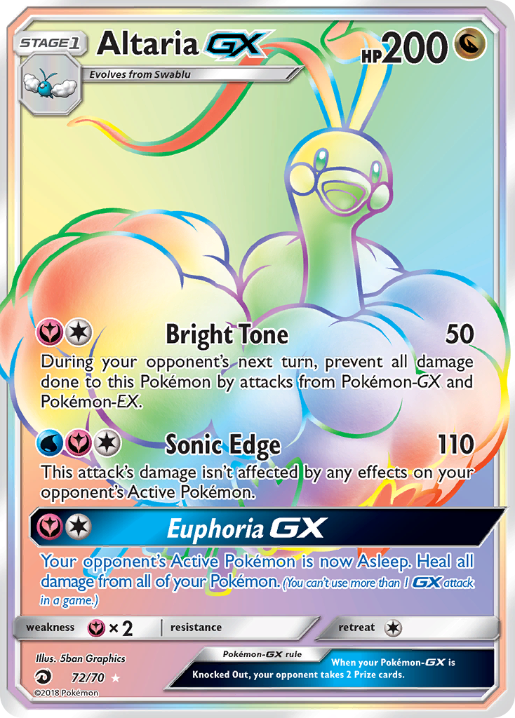 Altaria GX (72/70) [Sun & Moon: Dragon Majesty] | Good Games Morley