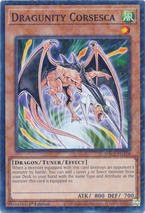 Dragunity Corsesca (Duel Terminal) [HAC1-EN158] Common | Good Games Morley